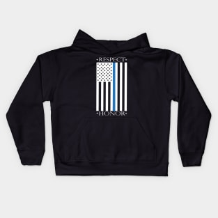 Respect, Law Enforcement Kids Hoodie